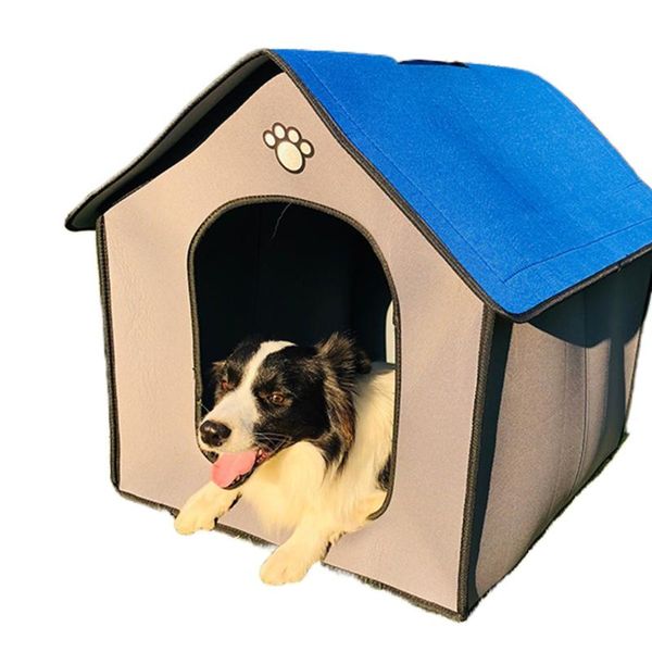 

kennels & pens dog house outdoor rainproof simple kennel cage winter warm modern practical pvc interlayer fine seaming waterproof send mat
