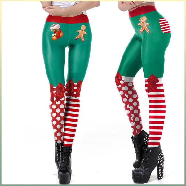 

women's pants & capris fashion high street halloween 3d print waist casual trousers women, Black;white