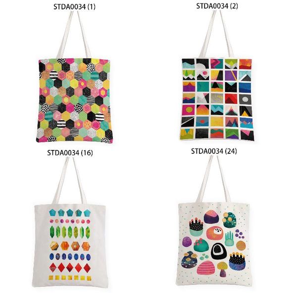 

storage bags geometric striped color spot lattice bag for documents in the kitchen packaging pouch home supplies travel