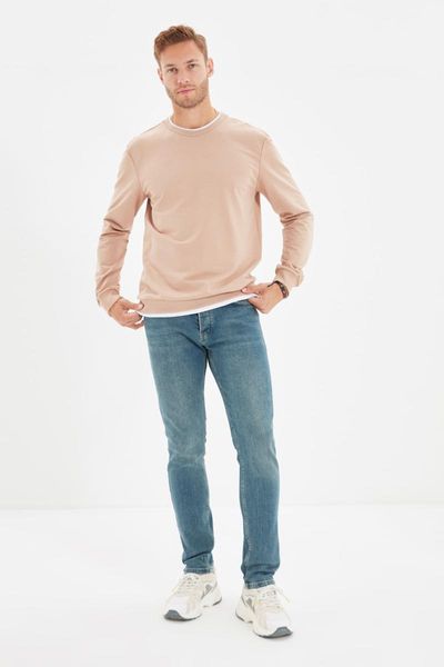 

men's jeans trendyol male skinny fit tmnaw22je0311, Blue