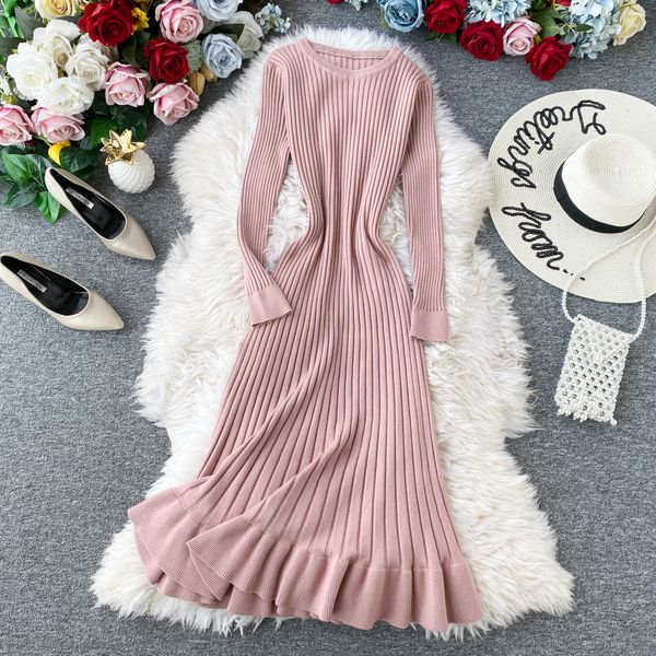 

dressed the neck long sleeve thin mesh dresses casual for warm winter woman in sleek plied nightgown midi bodycon aikf, Black;gray