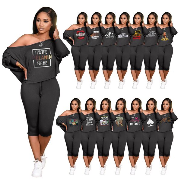 

women's tracksuits slanting shoulder loose two-piece fashion casual suit, Gray