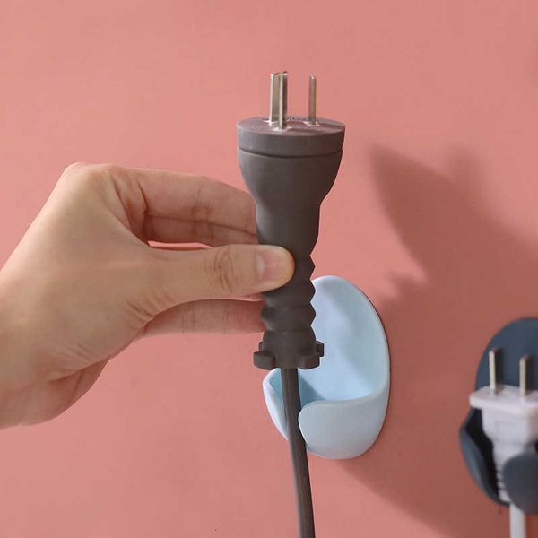 

power pg hook mop kitchen wire paste wall hanging creative no punching strong socket hanger
