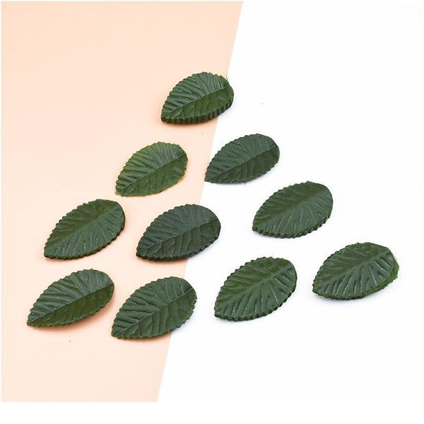 

200pcs artificial plants silk green leaf wedding home decoration accessories diy christmas wreath scrapbooking fak jllprk