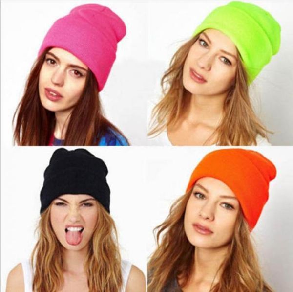 

party hats christmas for children knitted solid warm cute simple hat year gifts