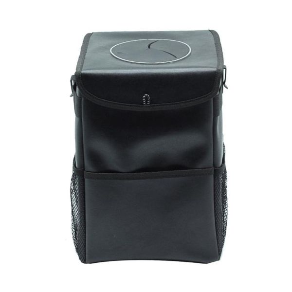 

car organizer folding trash can waterproof box creative seat back storage