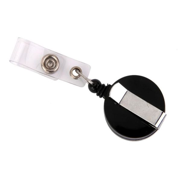 

1 pc retractable ski pass id card badge holder reel pull key name tag card holders for school office company rand jllsio, Slivery;golden