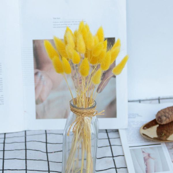 

decorative flowers & wreaths bulrush natural dried artificial plants branch colorful ins pampas grass phragmites fake flower wedding home de