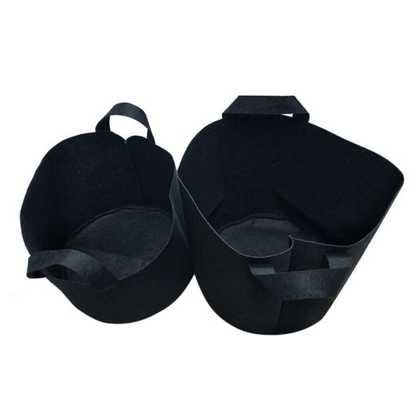 

planters & pots 5pcs 3/4/5/7/10 gallon grow bags felt bag gardening fabric pot vegetable growing planter garden flower planting