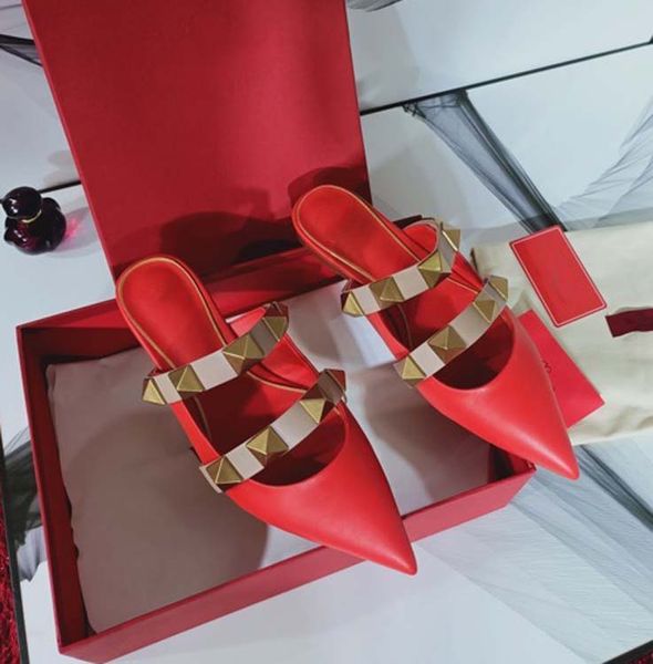 

fashion women sandals rivet slippers bohemian diamond pointed slippers woman flats flip flops shoes summer beach slides sandals shoe10 04, Black
