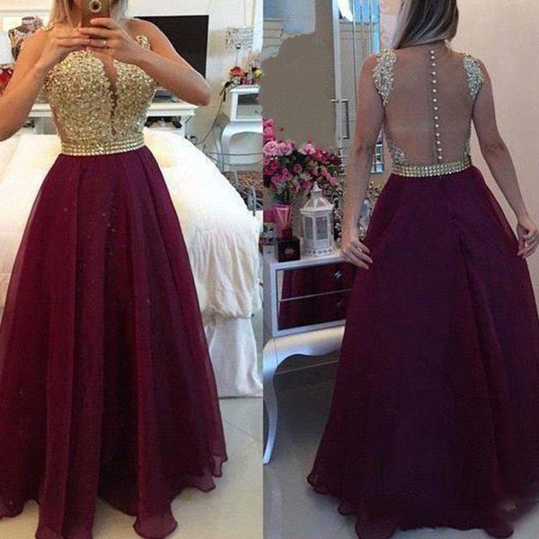 

party dresses 2021 burgundy blingbling ed back prom button sheer a-line long organza formal gowns celebrity, White;black
