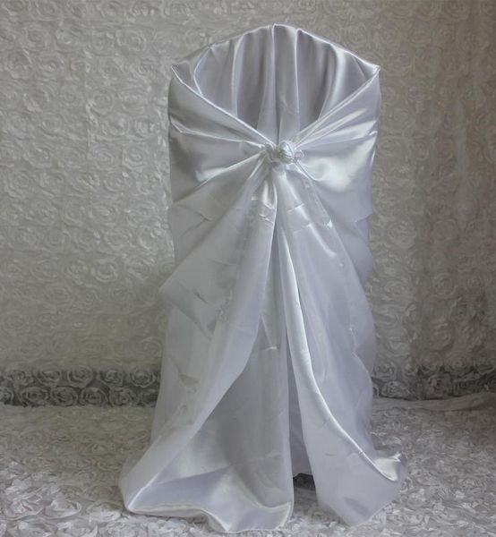 

chair covers 20pcs white satin cover for wedding restaurant banquet home party dinner decoration