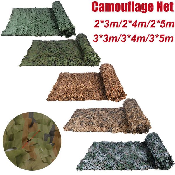 Multifuncional Camuflagem Rede Para Caça Ao Ar Livre Treinamento Militar Te Treinamento Parques Pássaros Pássaro Observação Sunshading Camping Y0706