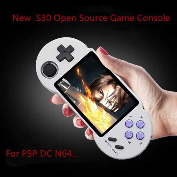 

new pocketgo s30 retro handheld game console support 32g 64g 128g open source game console for ps arcade children player