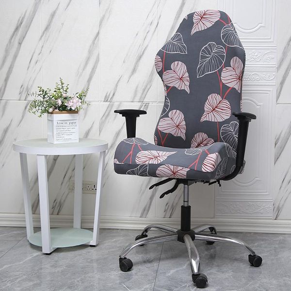 

chair covers stretch office cover waterproof dining elastic seat case printed computer slipcovers removable protector