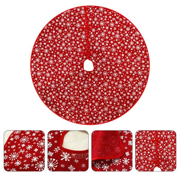 

christmas decorations 1pc tree skirt red xmas apron for home party mall
