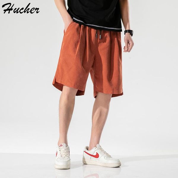 

men's shorts huncher mens casual men 2021 summer board solid hip hop japanese streetwear short pants for plus size, White;black