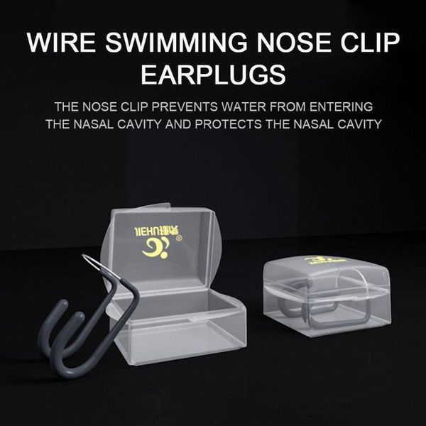 

nose clip universal swim training waterproof soft silicone swimming plug e4x2