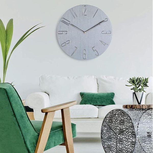 

wall clocks simple clock 12 inch living room home watch fashion bedroom