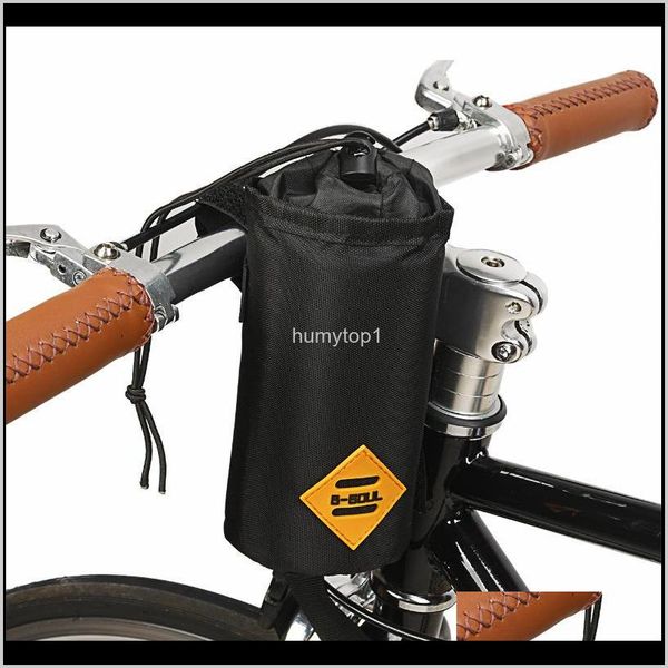 

bike handlebar stem bag food snack storage water bottle bikepacking bicycle bag touring commuting insulated pouch vs45m o24l8