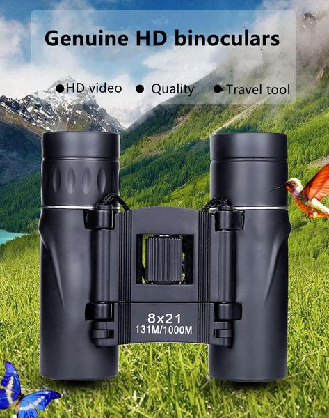 

telescope & binoculars 8x21 portable folding hd mini outdoor for children and students fishing climbing sightseeing mirror
