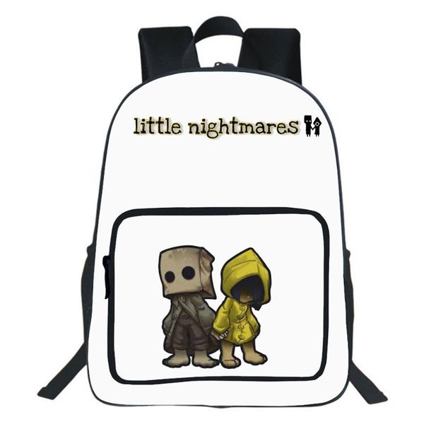 

backpack game little nightmaresy all-match junior school student bag double-layer rucksack teen bookbag