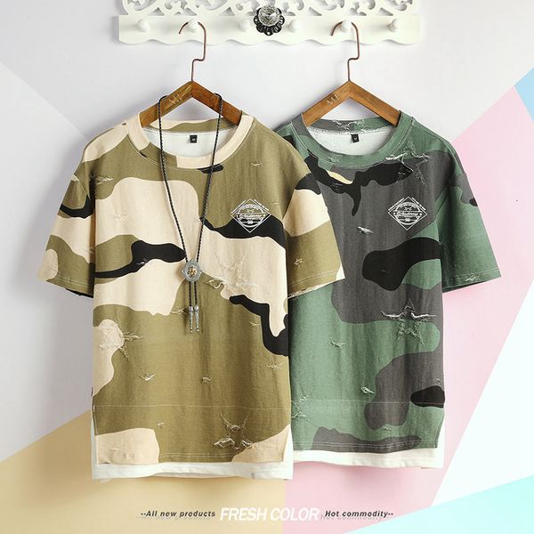 

2021 new male camouflaged shirt, tactical design, camouflaged, military, broken, spring rtou, White;black