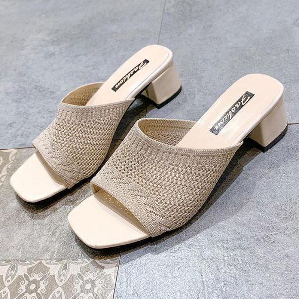 

slippers women's shoes outdoor 2021 summer fashion ytmtloy indoor mesh house zapatillas de casa mule feminino flip flops, Black