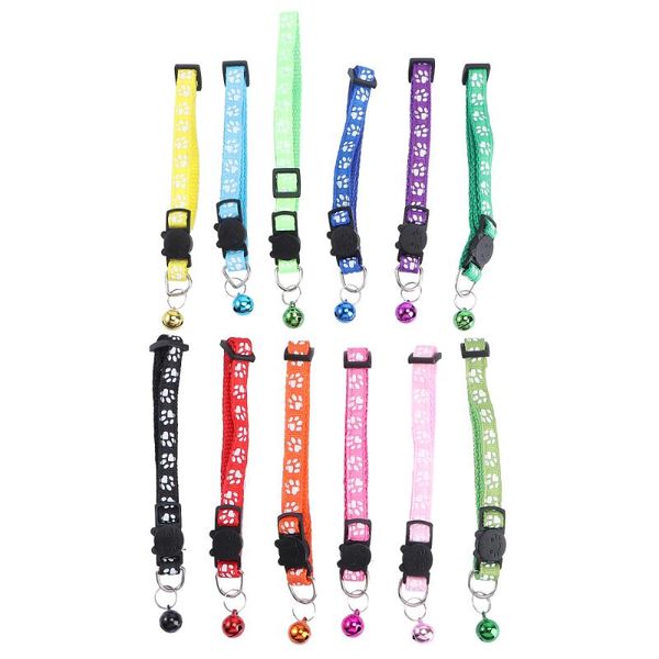 

cat collars & leads 12pcs pet adjustable collar choker fashion (assorted color)
