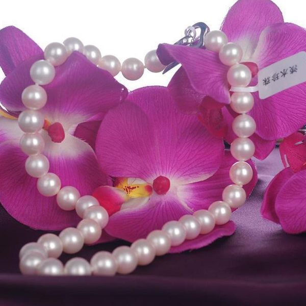 

chains artificial farming real pearl necklace10-11mm round necklace a1ab freshwater finished, Silver