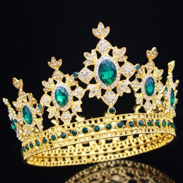 

gold crystal queen king bridal tiara crowns wedding bride vintage head jewelry accessories for women pageant hair qylzny, Silver