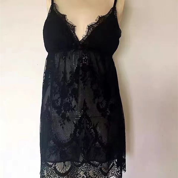 

factorydy6xperspective suspender women's lace nightdress allure dress lingerie suit, Black;white