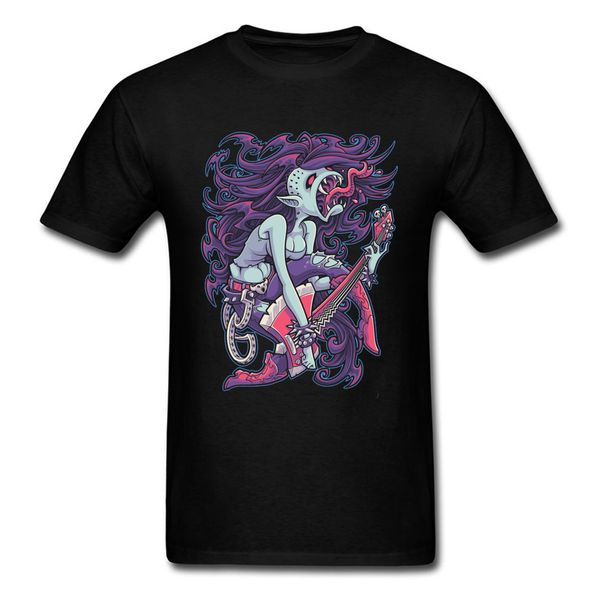 

ccccsportscream witch queen skull guitar print t shirt men autumn tees o-neck lovers day 100% cotton casual short sleeve shirts, Black;yellow