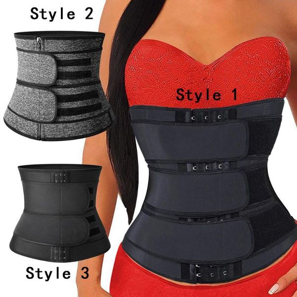 

women's shapers waist trainer corset vest women cincher slimming belt neoprene girdle shapewear modeling trimmer fajas, Black;white