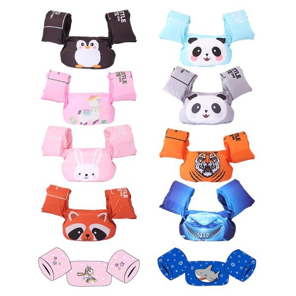 

life vest & buoy deluxe kids swimming floats boys girls swim floating armbands