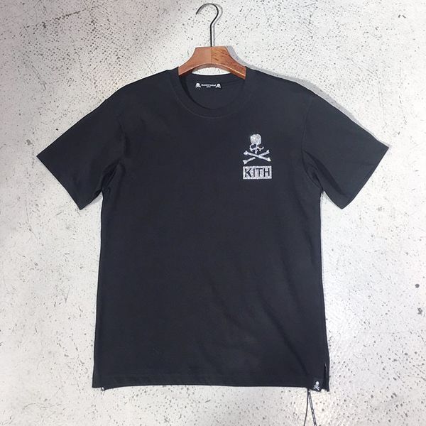 

2021 new summer style mastermind japan kith collaboration t shirt women couples hiphop diamonds skulls cotton tees men 25db, White;black