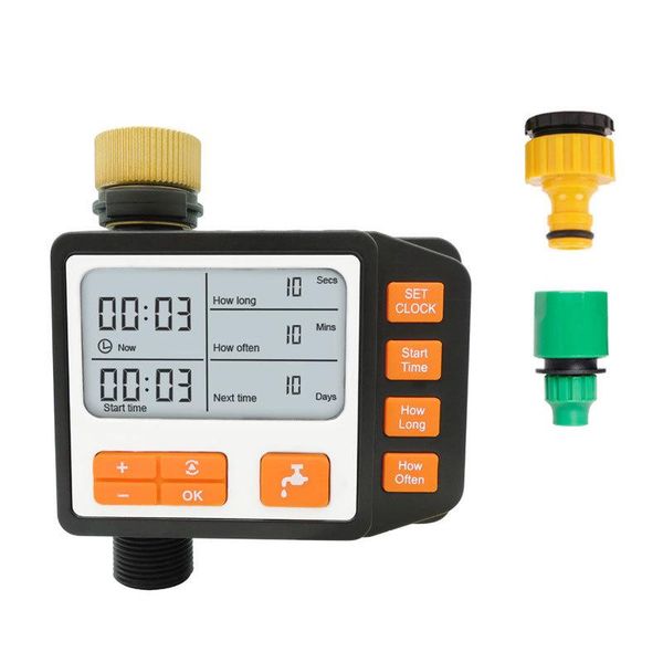 

timer garden watering automatic controller lcd display solar powerd