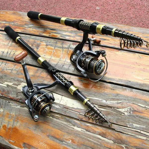 

boat fishing rods 1.8m-3.6m portable rod reel combos and pole sets for beginner travel pocket pesca
