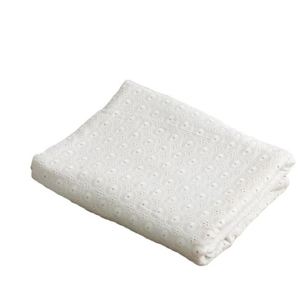 

125cm wide 0.5meter/lot pure cotton lace fabric embroidery lace cloth material baby clothes sewing access qylhjq