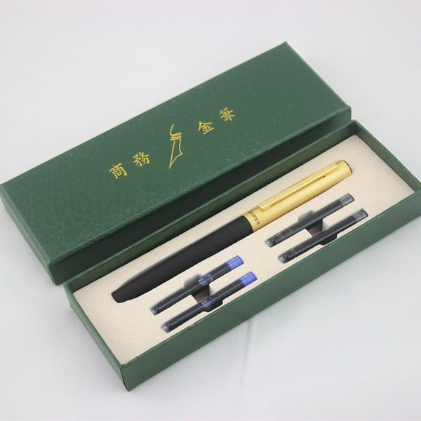 

fountain pens arrival dikawen 8039 luxury metal black ink pen 0.5mm nib school & office supplies gift