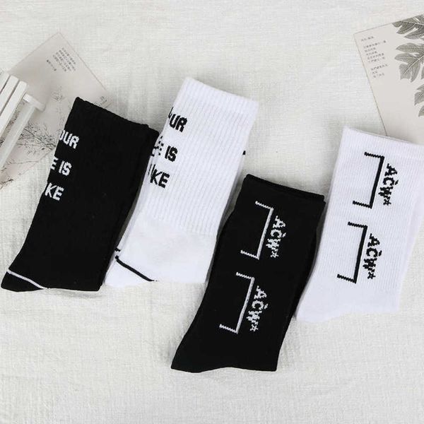 

autumn and winter korean fashion brand men's cotton socks, Black