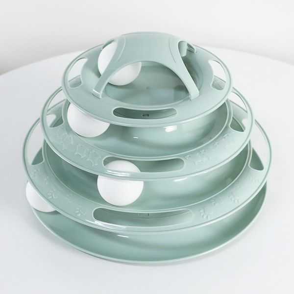 

cat toys toy tower tracks 4 levels tunnel interactive pet play intelligence training amusement plate supply