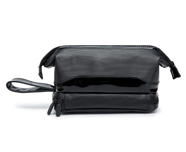 

vintage men clutch bag wrist leather classical handbags phone pocket zipper wallets purse coin holder bag-clutch, Red;black