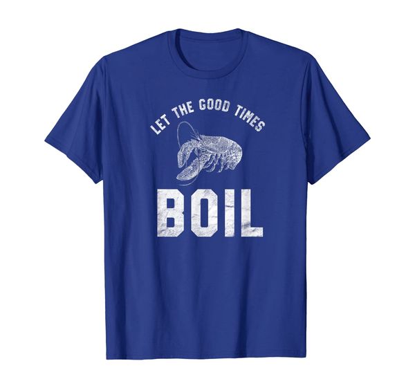 

crawfish let the good times boil louisiana retro food gift t-shirt, White;black