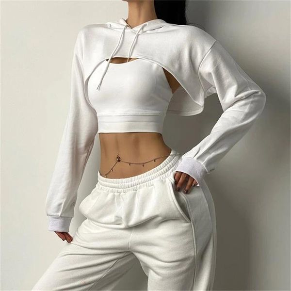 

yoga outfit women fitness crop cotton sports shirts long sleeves hoodie sweatshirt gym workout t-shirts