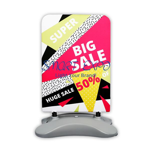 

outdoor tension fabric poster board a1 advertising display promotion banner stand with double sides graphic printing