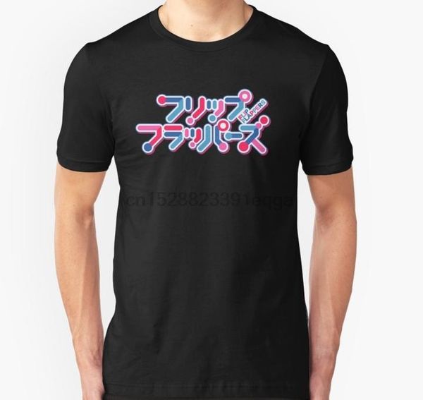 

men short sleeve tshirt flip flappers logo t shirt women t-shirt, White;black