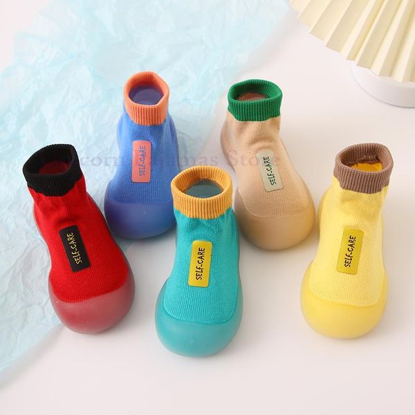 

first walkers candy color anti-slip slippers for born baby walker floor shoes kids boys toddlers sock matching cute