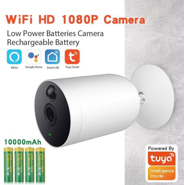

webcams 1pc est high qulity for tuya 1/2.7 inch 2 million pixel smart low-power surveillance camera wireless wifi battery hd