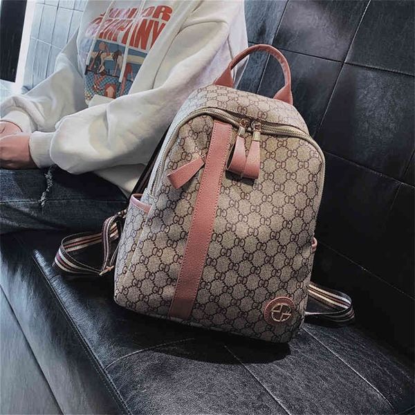 

factory store shop student schoolbag college style student letter printing fashion simple backpack one shoulder portable